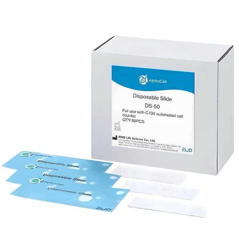 Одноразовые слайды для автоматического счетчика клеток C100/C100-Pro, 50 шт/уп