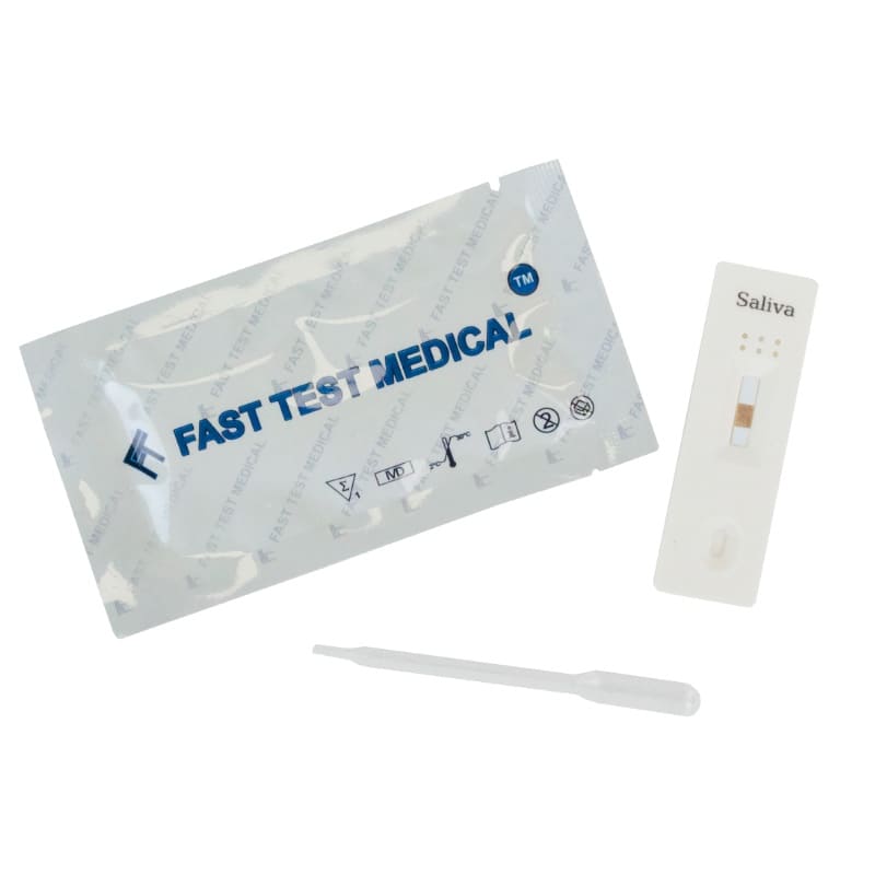 Экспресс-тест для обнаружения слюны человека (цветограмма)